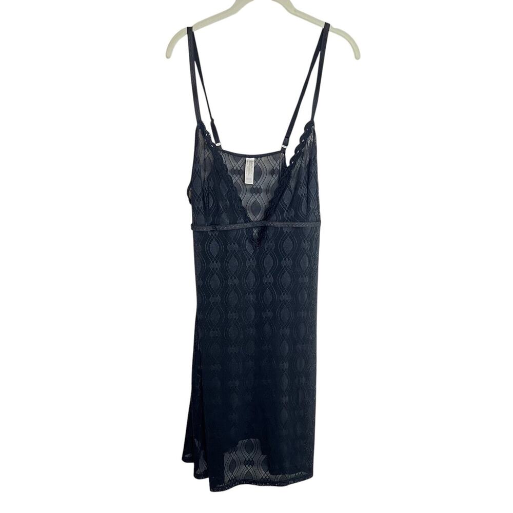 Delta Burke Womens Sexy Black Babydoll Cami Nightie Size 2X Nylon Spandex